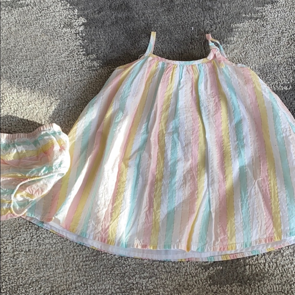 Petit Lam lovely striped dress size 12m